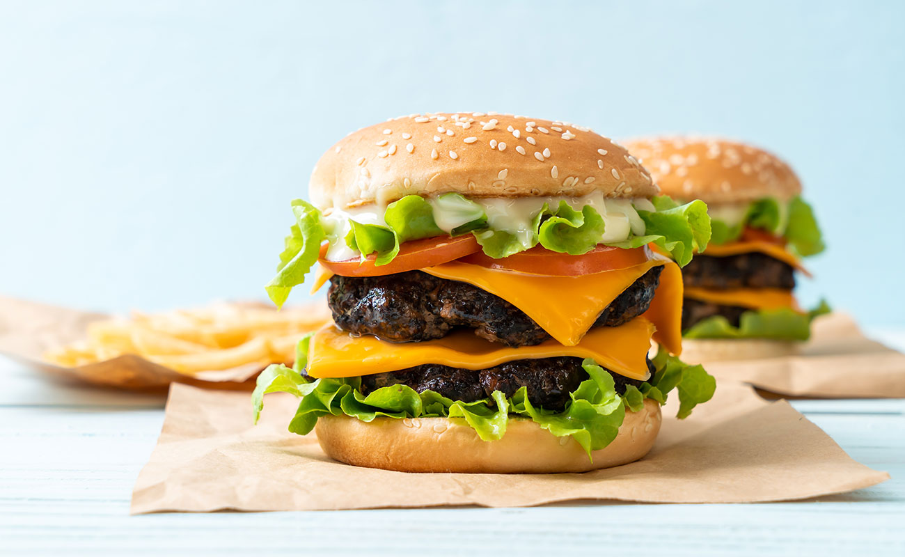 fresh tasty burger